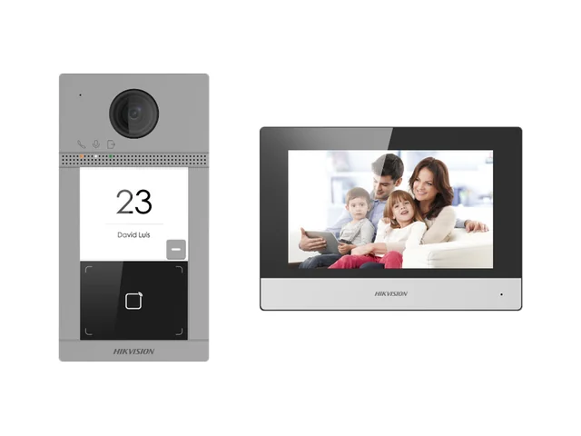 Hikvision DS-KIS604-P(C), kit de videoporteiro ip