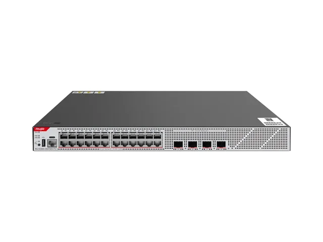 Ruijie RG-S5360-24GT4XS-P-E, switch poe+ de camada 3