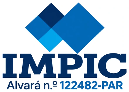 Logótipo do IMPIC com o alvará n.º 122482-PAR